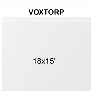 IKEA kitchen door VOXTORP 18x15" matt white 202.734.20